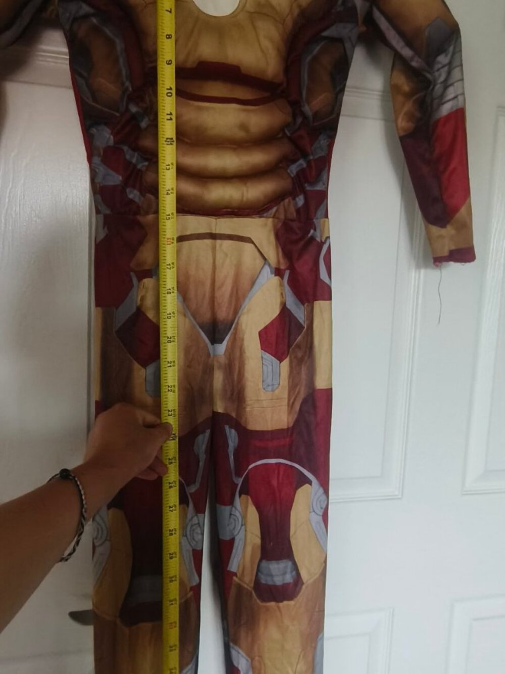 Kids Marvel Iron Man Muscle Jumpsuit Costume - Picture 2 of 3